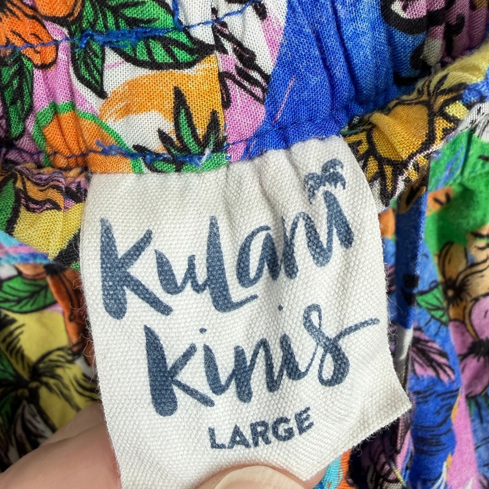 Kulani Kinis Tropical Cover‎ Up Sun Moon Celestial Wide Leg  Pants Womens Large - Picture 5 of 13